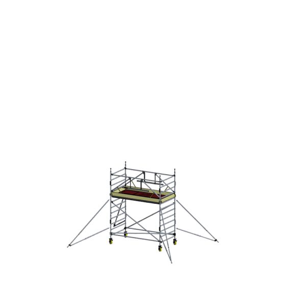 Alu Fahrgerüst Mod. E neue Norm SAFE - Breite: 1,30 m - Gerüstl.: 2,50 m, Arbeitsh.: 4,30 m