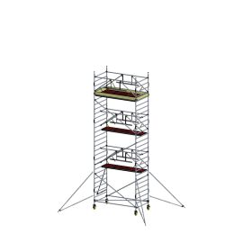 Alu Fahrgerüst Mod. E neue Norm SAFE - Breite: 1,30 m - Gerüstl.: 1,80 m, Arbeitsh.: 8,30 m